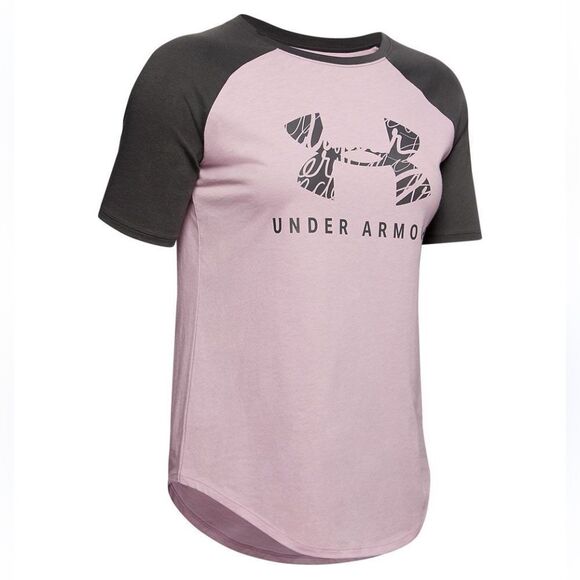 Under Armour Pink and Black Short Sleeve Tee. Size M. Great Condition. - Picture 1 of 5
